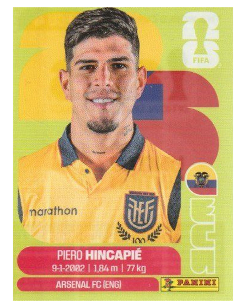 Panini FIFA WM 2026 United - ECU 4 - Piero Hincapié