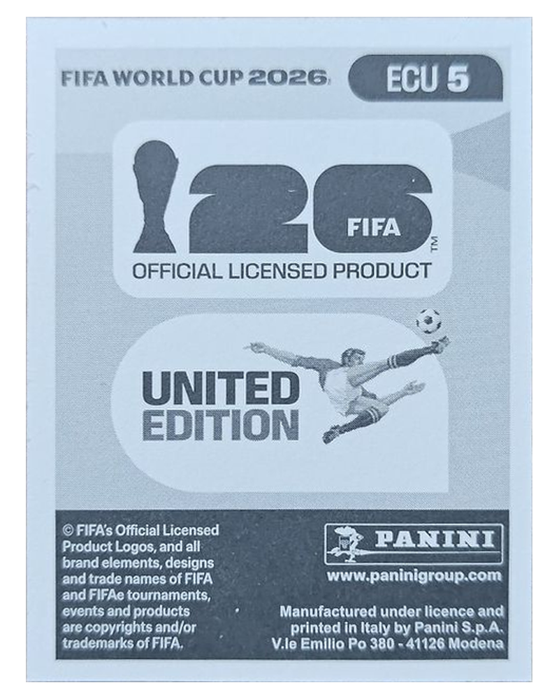 Panini FIFA WM 2026 United - ECU 5 - Pervis Estupiñán