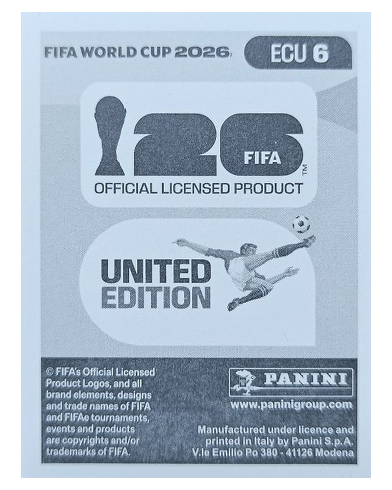 Panini FIFA WM 2026 United - ECU 6 - Willian Pacho
