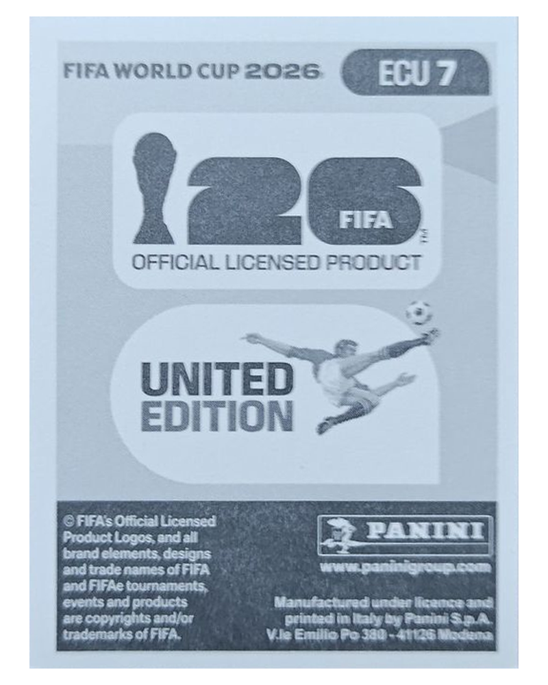 Panini FIFA WM 2026 United - ECU 7 - Ángelo Preciado