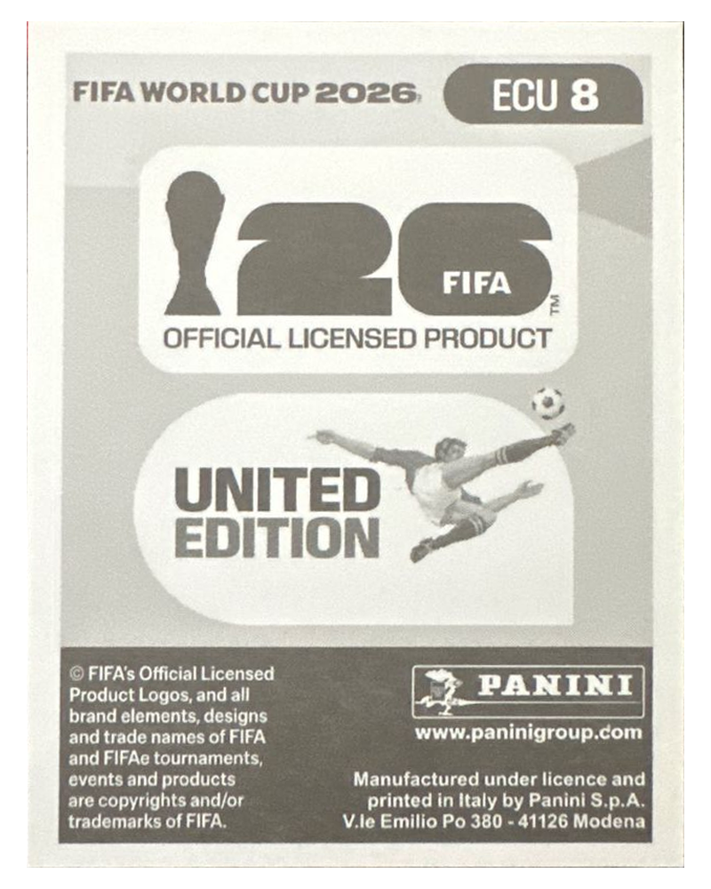 Panini FIFA WM 2026 United - ECU 8 - Joel Ordóñez