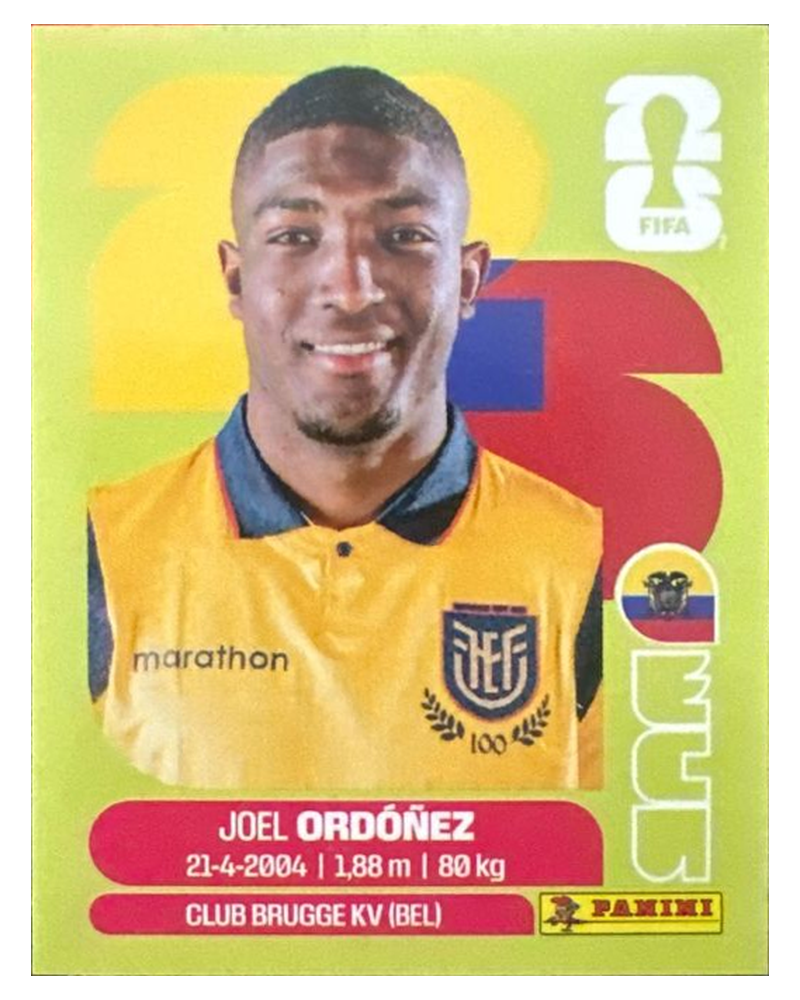 Panini FIFA WM 2026 United - ECU 8 - Joel Ordóñez
