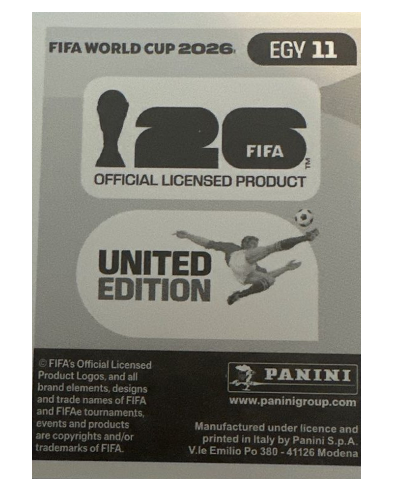 Panini FIFA WM 2026 United - EGY 11 - Zizo