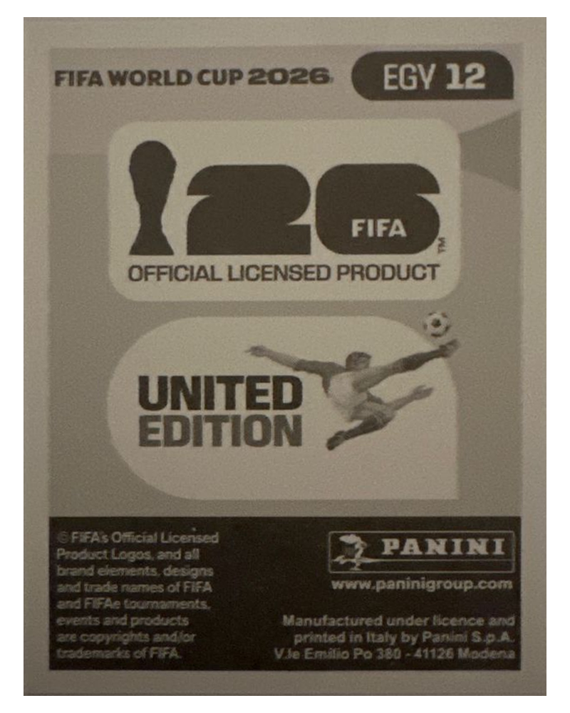 Panini FIFA WM 2026 United - EGY 12 - Hamdy Fathy