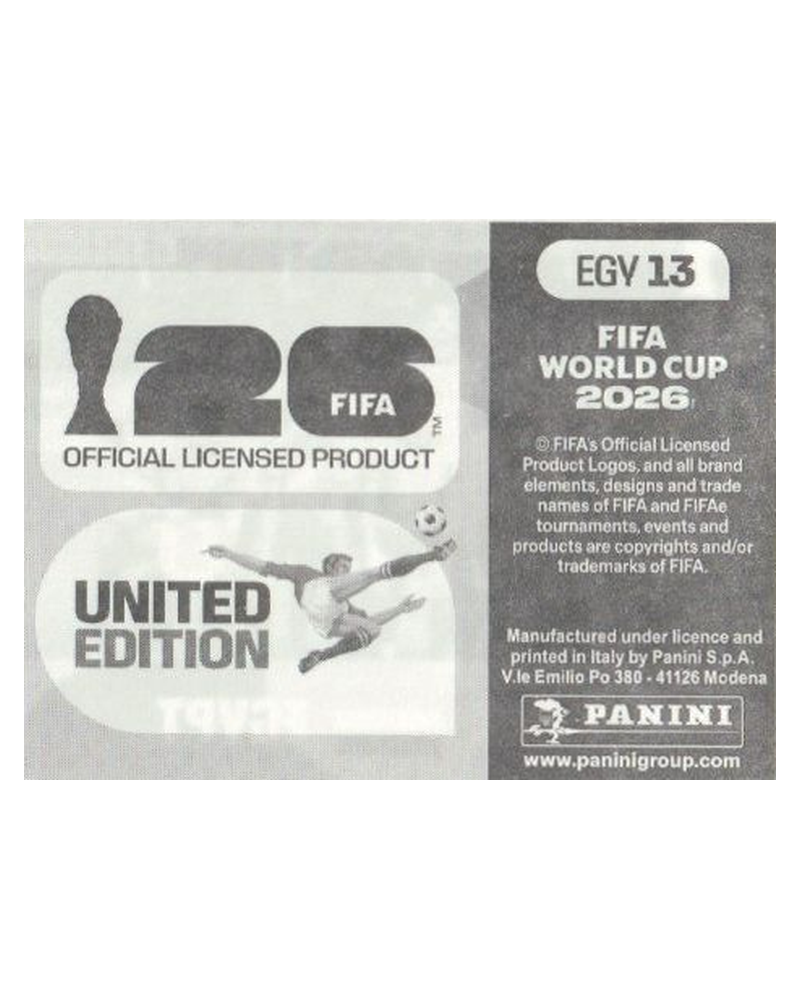 Panini FIFA WM 2026 United - EGY 13 - Team Photo