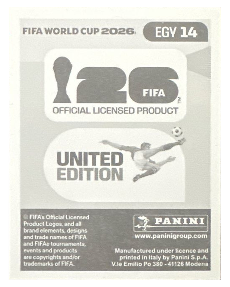 Panini FIFA WM 2026 United - EGY 14 - Mohamed Lasheen