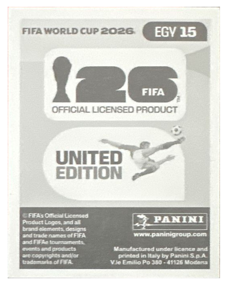 Panini FIFA WM 2026 United - EGY 15 - Emam Ashour