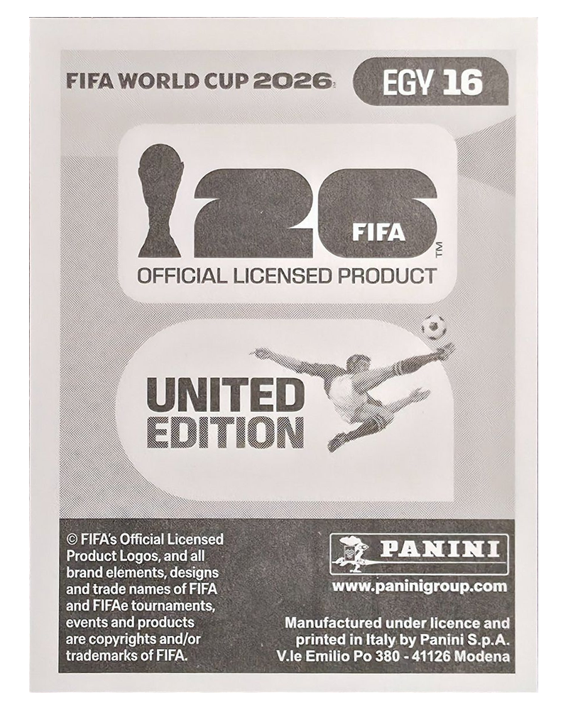 Panini FIFA WM 2026 United - EGY 16 - Osama Faisal