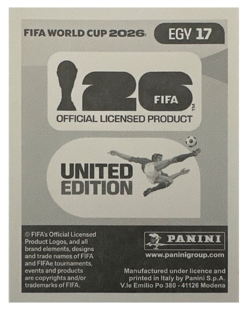 Panini FIFA WM 2026 United - EGY 17 - Mohamed Salah
