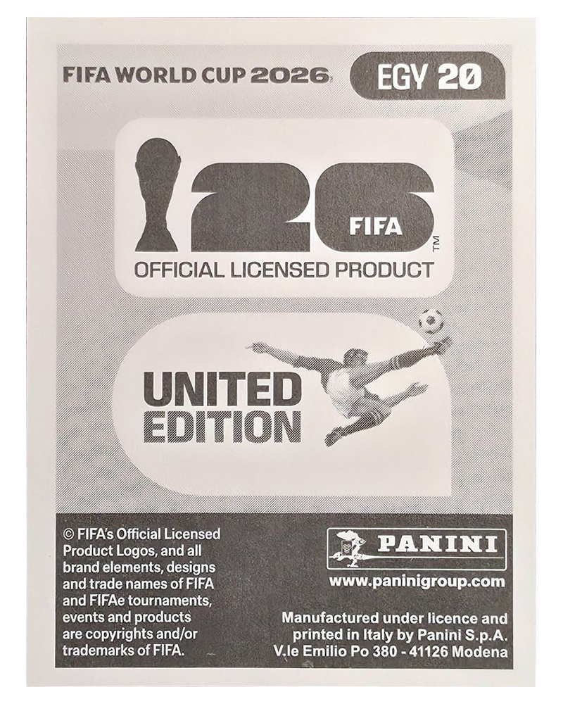 Panini FIFA WM 2026 United - EGY 20 - Omar Marmoush