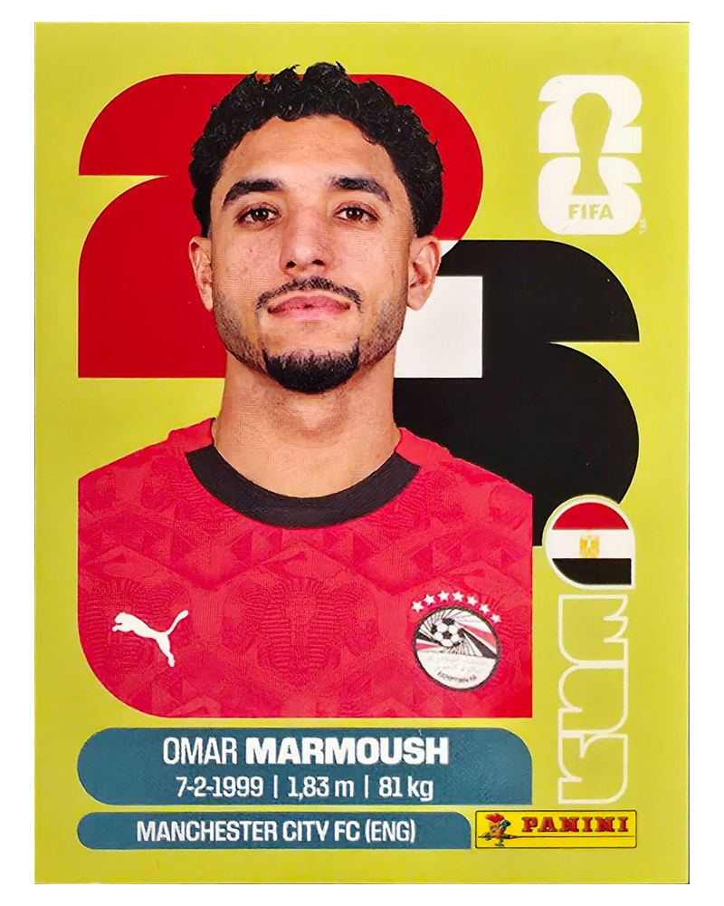 Panini FIFA WM 2026 United - EGY 20 - Omar Marmoush