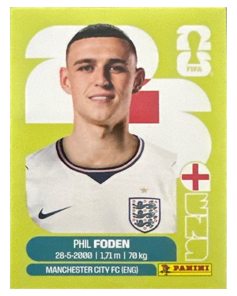 Panini FIFA WM 2026 United - ENG 16 - Phil Foden