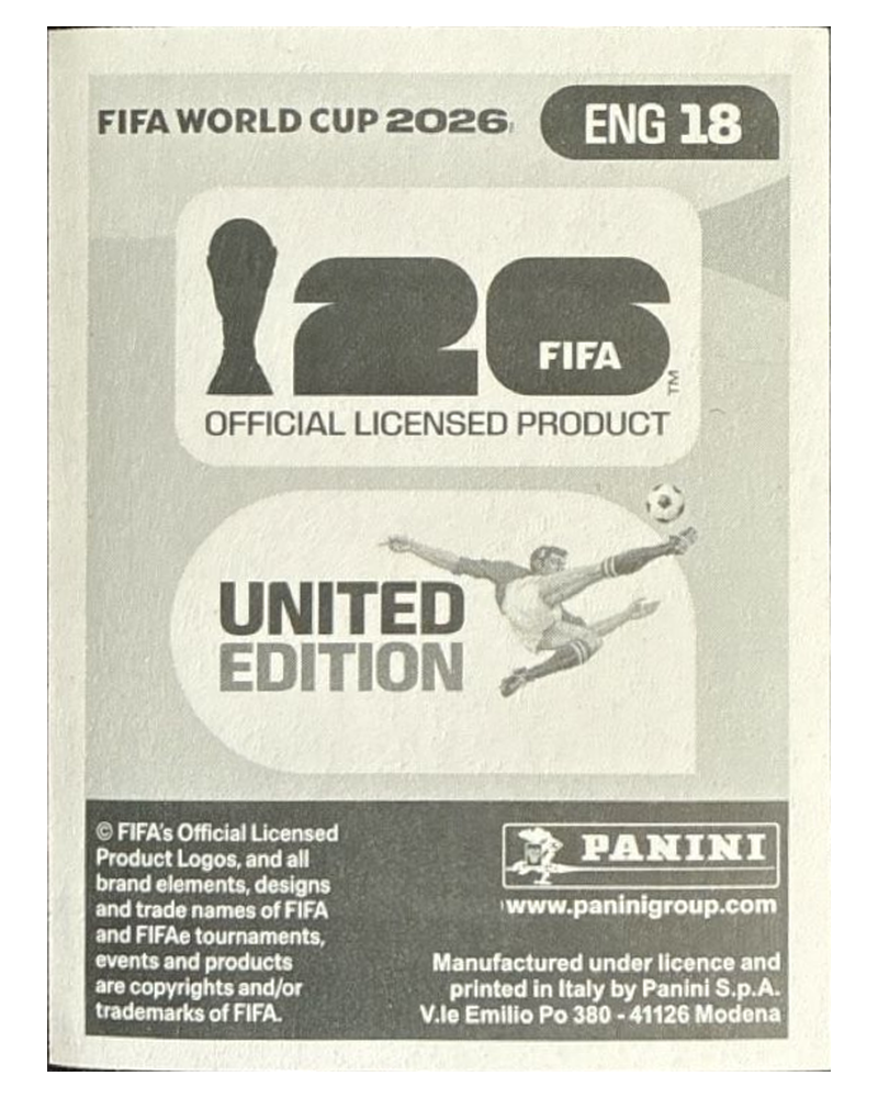 Panini FIFA WM 2026 United - ENG 18 - Harry Kane