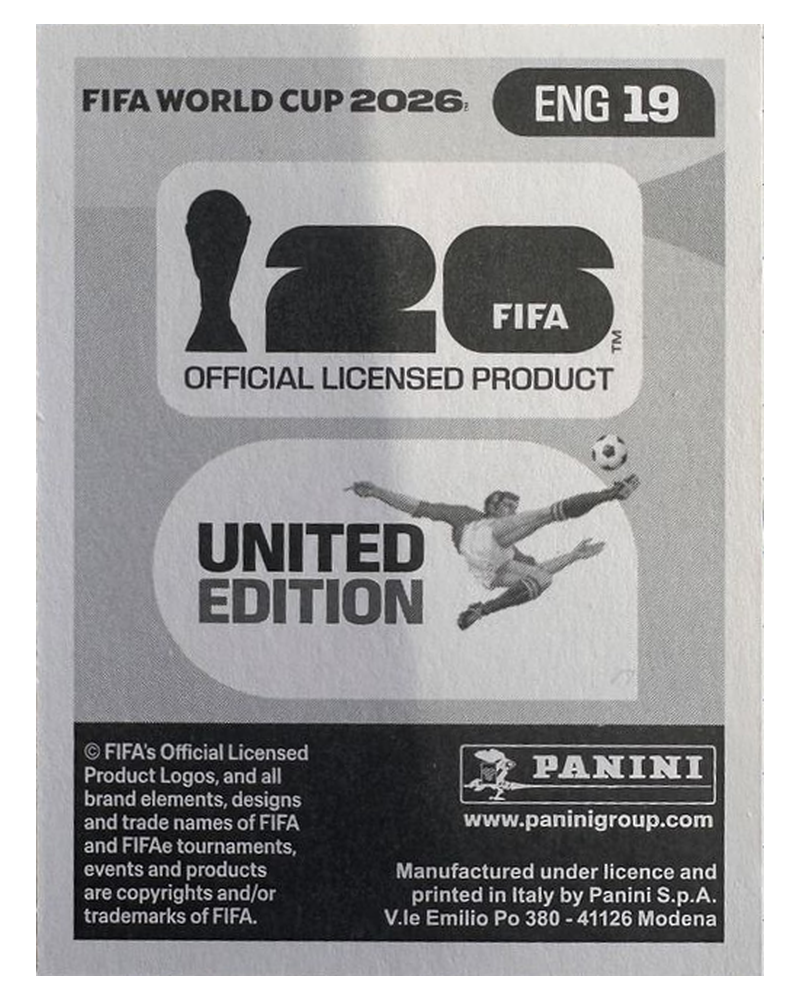 Panini FIFA WM 2026 United - ENG 19 - Marcus Rashford