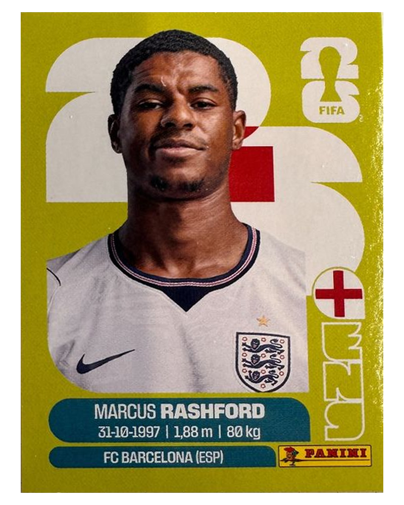 Panini FIFA WM 2026 United - ENG 19 - Marcus Rashford