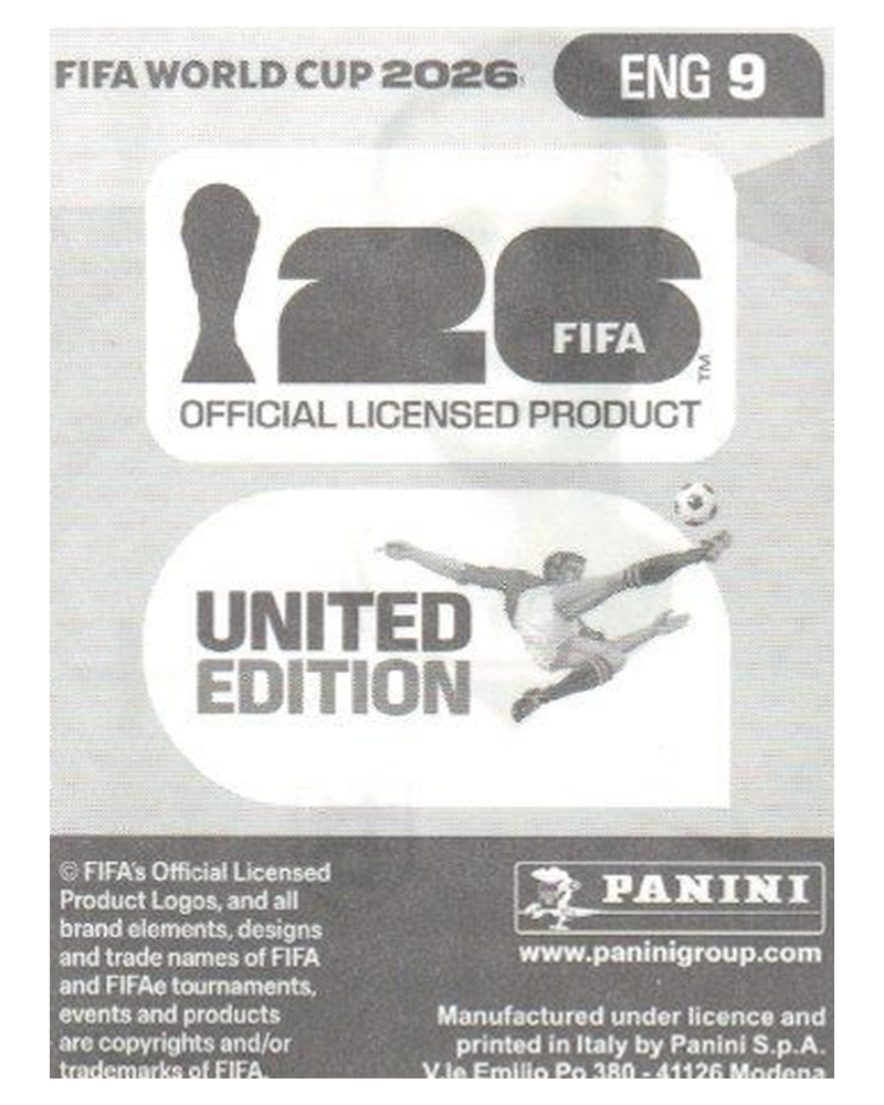 Panini FIFA WM 2026 United - ENG 9 - Jordan Henderson