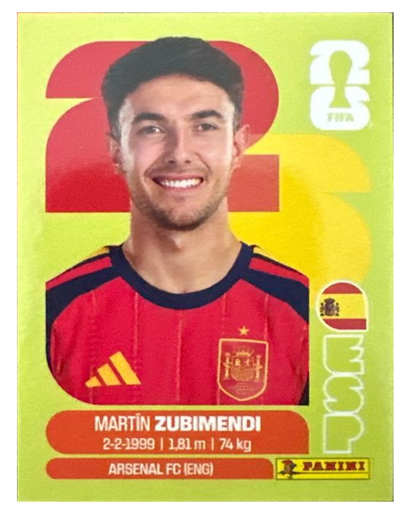 Panini FIFA WM 2026 United - ESP 9 - Martín Zubimendi