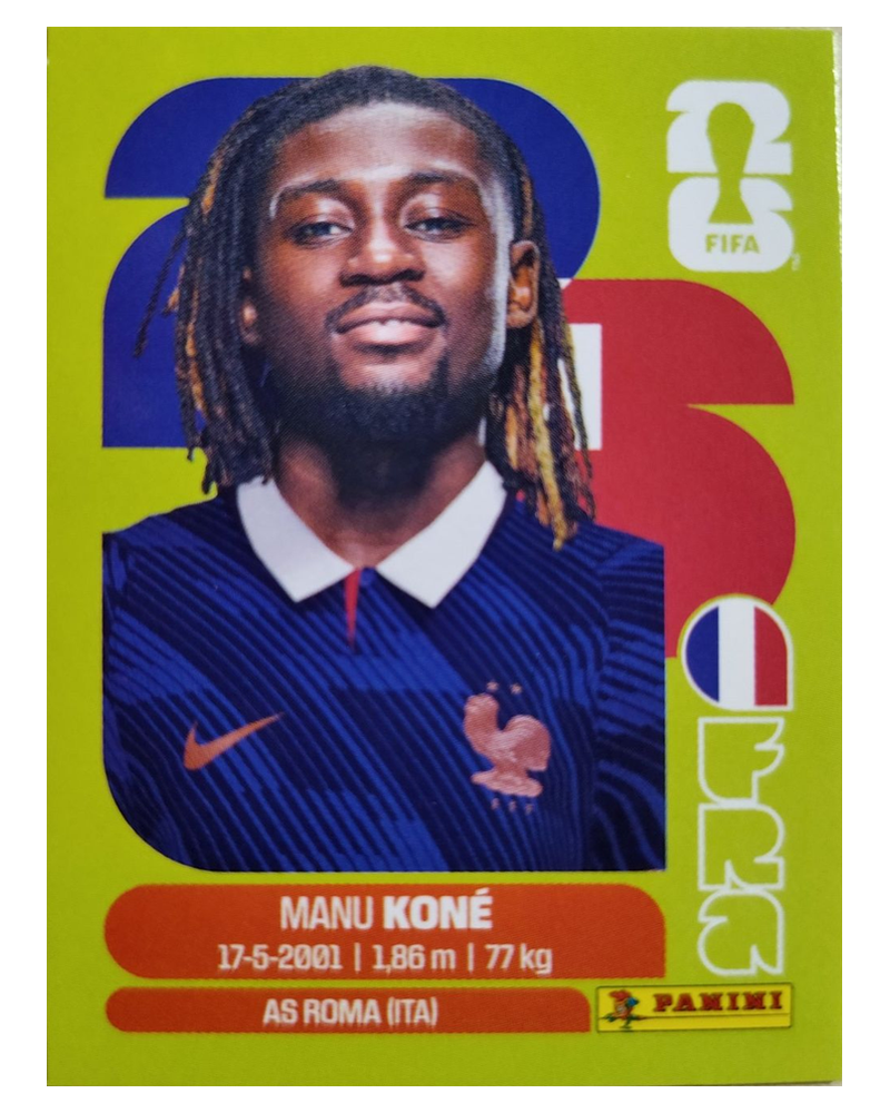 Panini FIFA WM 2026 United - FRA 11 - Manu Kone