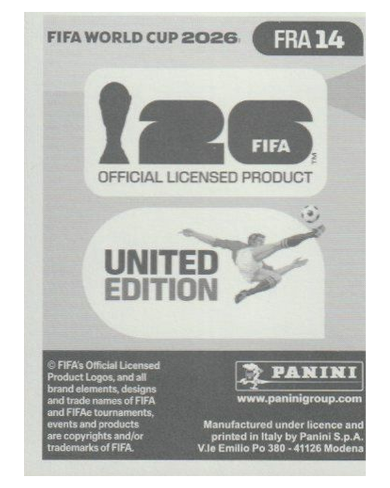 Panini FIFA WM 2026 United - FRA 14 - Michael Olise