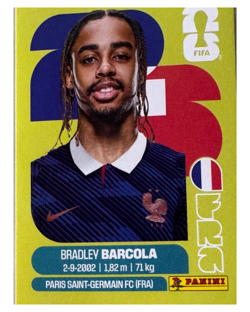 Panini FIFA WM 2026 United - FRA 16 - Bradley Barcola