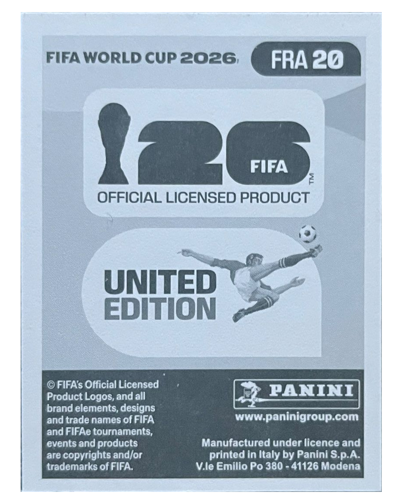 Panini FIFA WM 2026 United - FRA 20 - Kylian Mbappe
