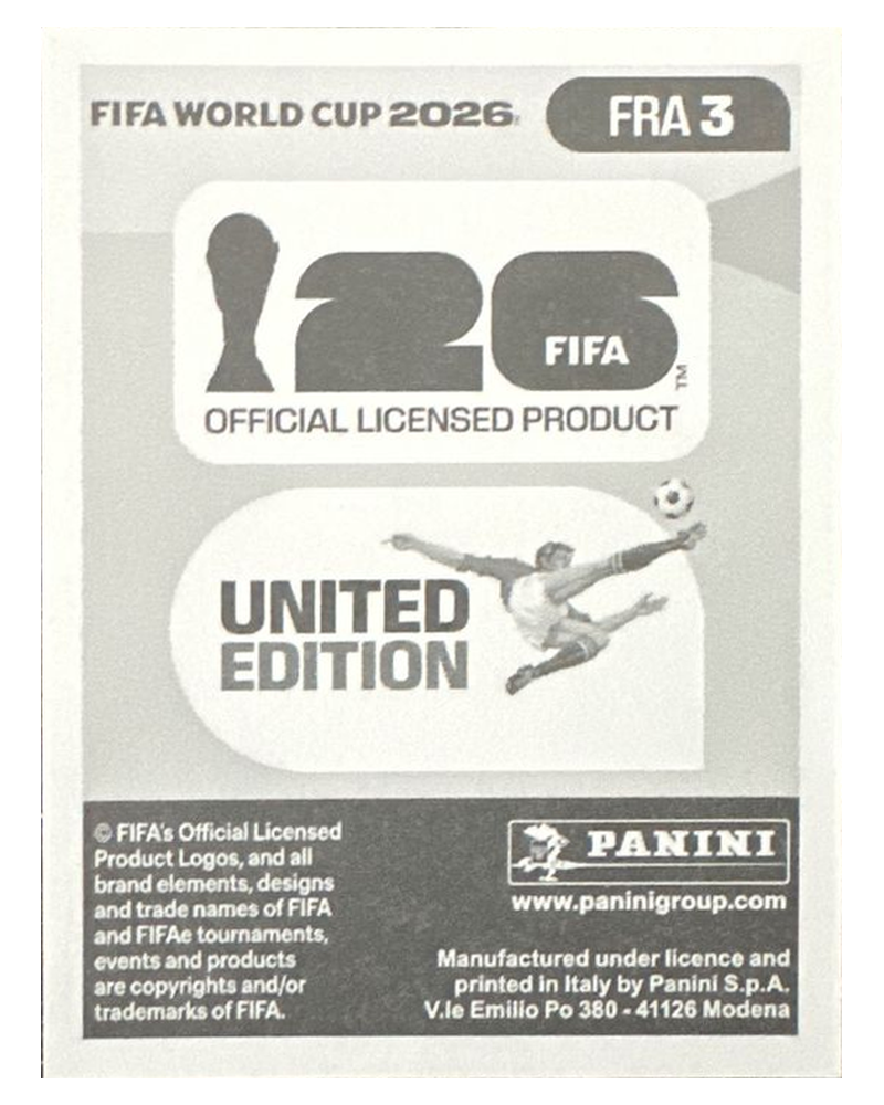 Panini FIFA WM 2026 United - FRA 3 - Theo Hernandez
