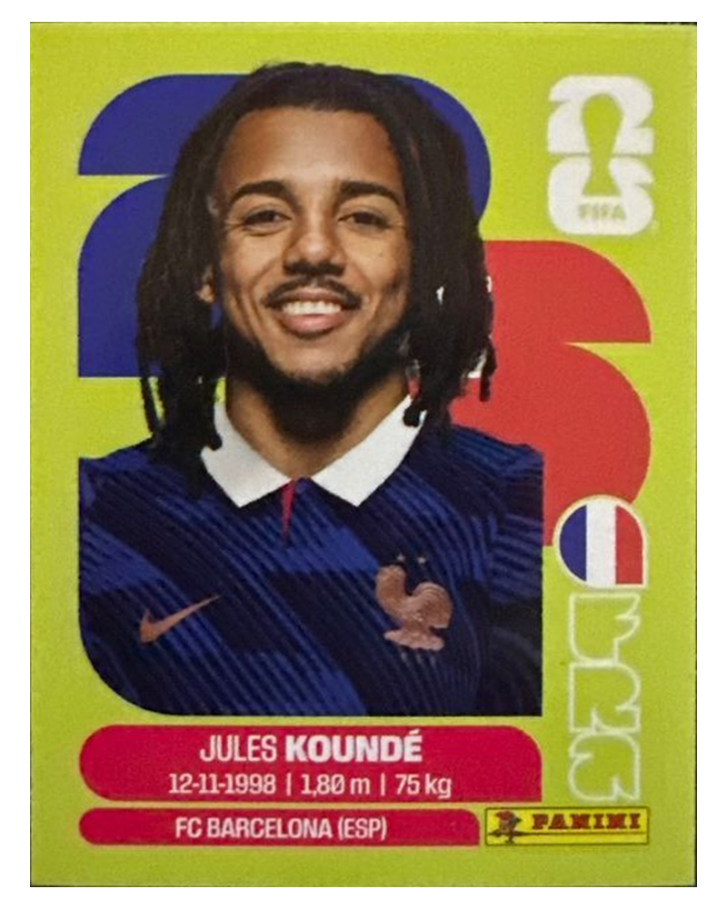 Panini FIFA WM 2026 United - FRA 5 - Jules Kounde