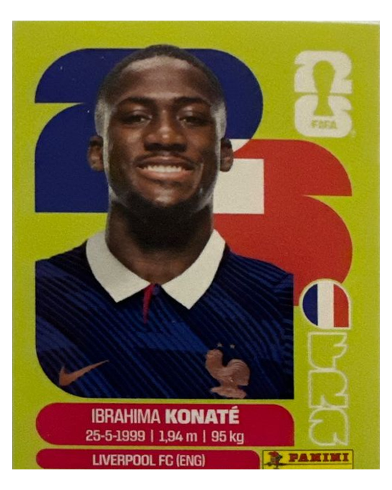 Panini FIFA WM 2026 United - FRA 6 - Ibrahima Konate