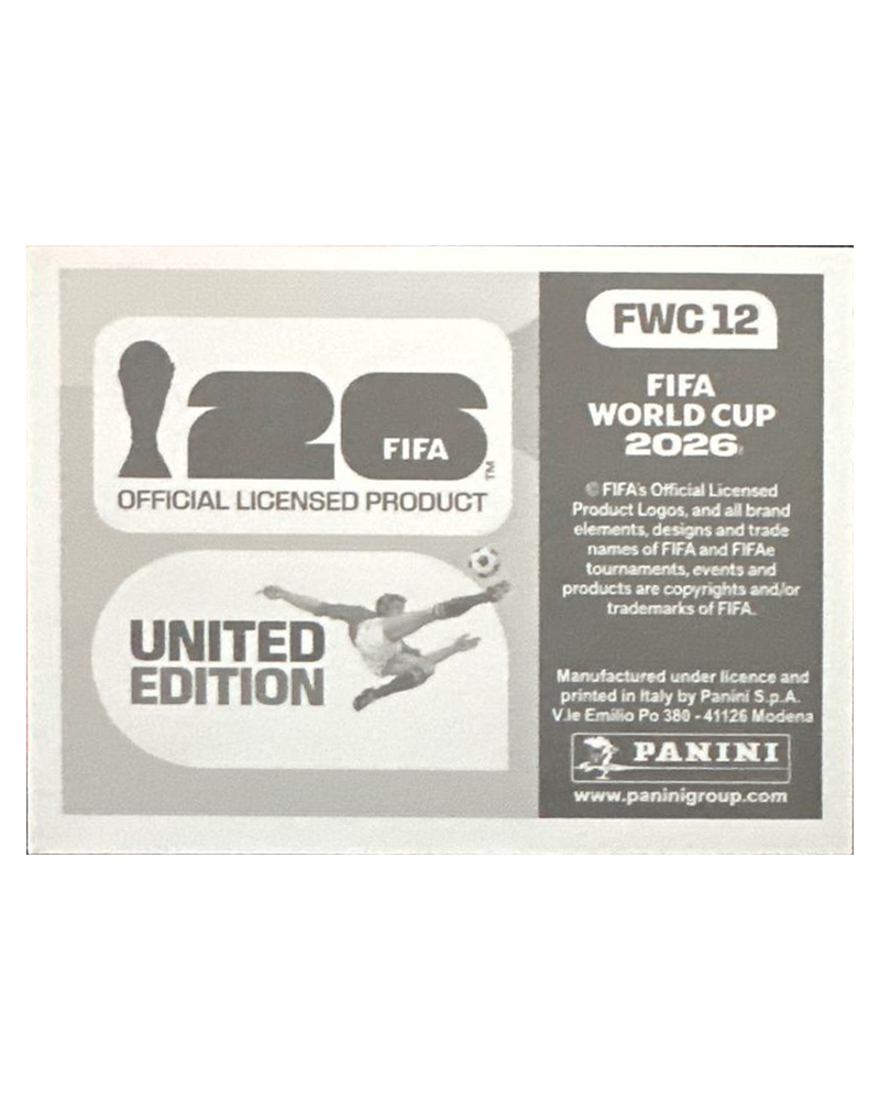 Panini FIFA WM 2026 United - FWC 12 - Brazil 1962