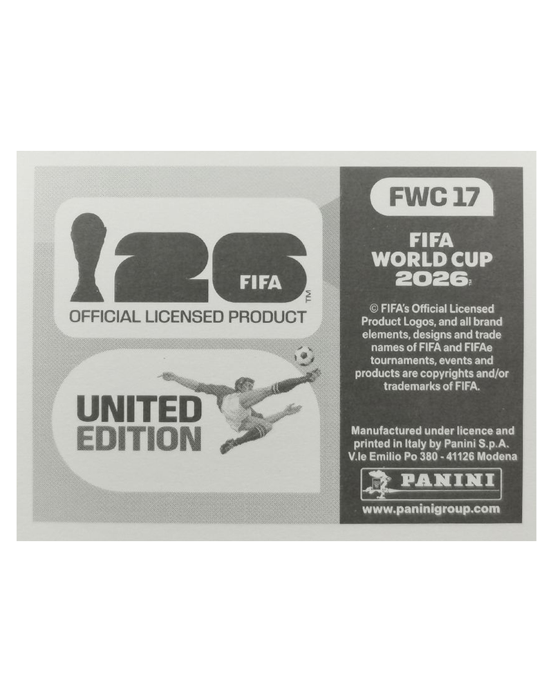 Panini FIFA WM 2026 United - FWC 17 - Italy 2006