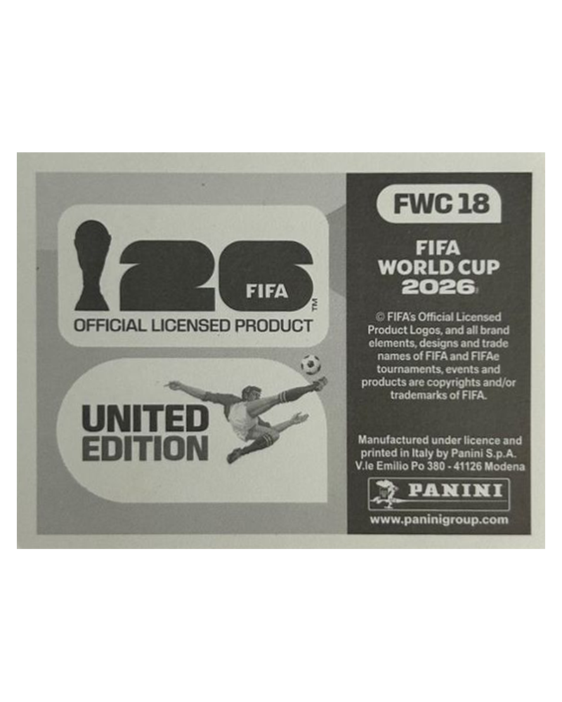 Panini FIFA WM 2026 United - FWC 18 - Germany 2014