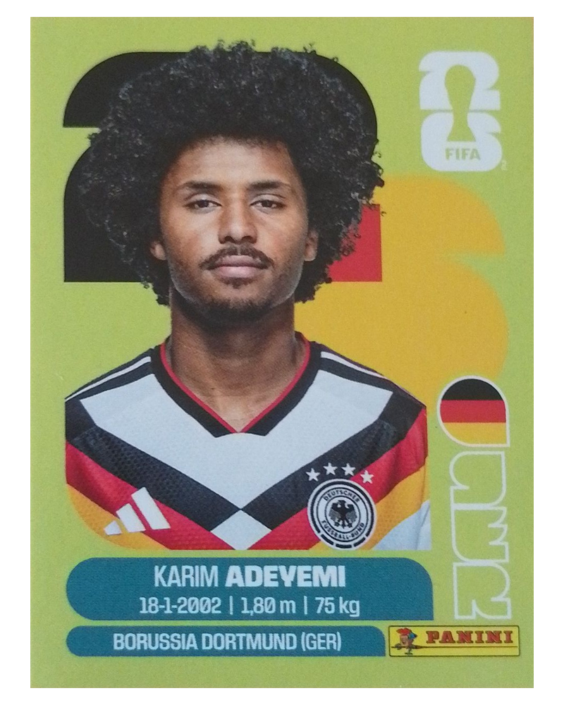 Panini FIFA WM 2026 United - GER 19 - Karim Adeyemi