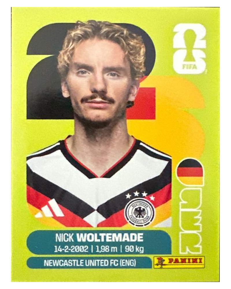 Panini FIFA WM 2026 United - GER 20 - Nick Woltemade