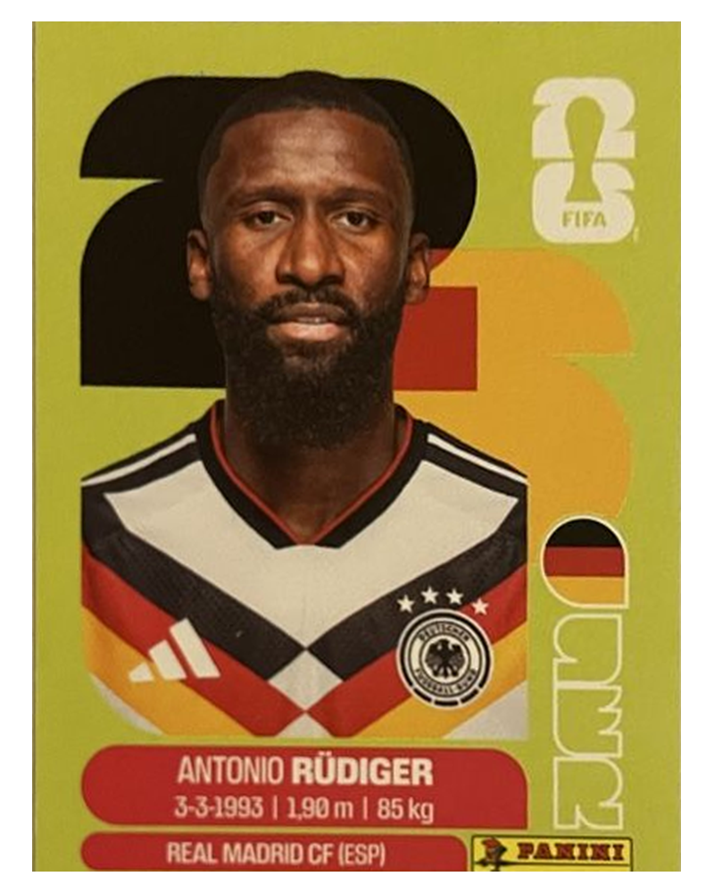 Panini FIFA WM 2026 United - GER 6 - Antonio Rüdiger