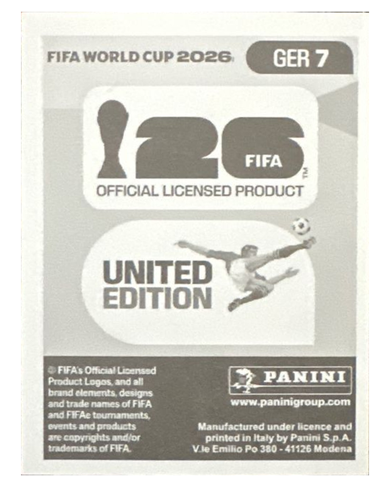 Panini FIFA WM 2026 United - GER 7 - Waldemar Anton