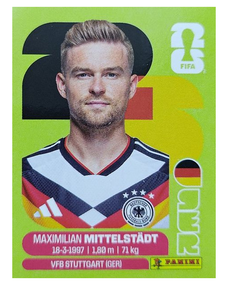 Panini FIFA WM 2026 United - GER 9 - Maximilian Mittelstädt