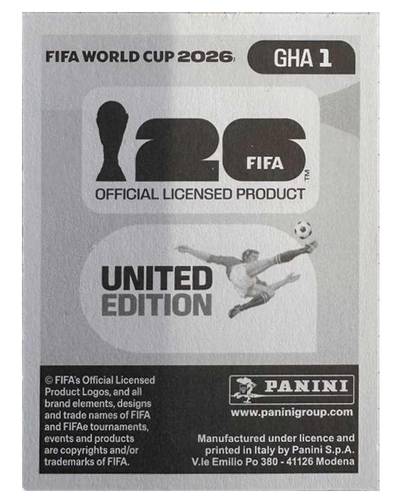 Panini FIFA WM 2026 United - GHA 1 - Team Logo