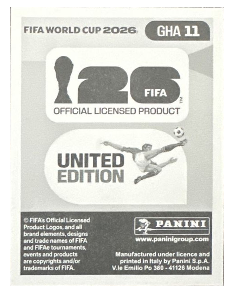 Panini FIFA WM 2026 United - GHA 11 - Salis Abdul Samed