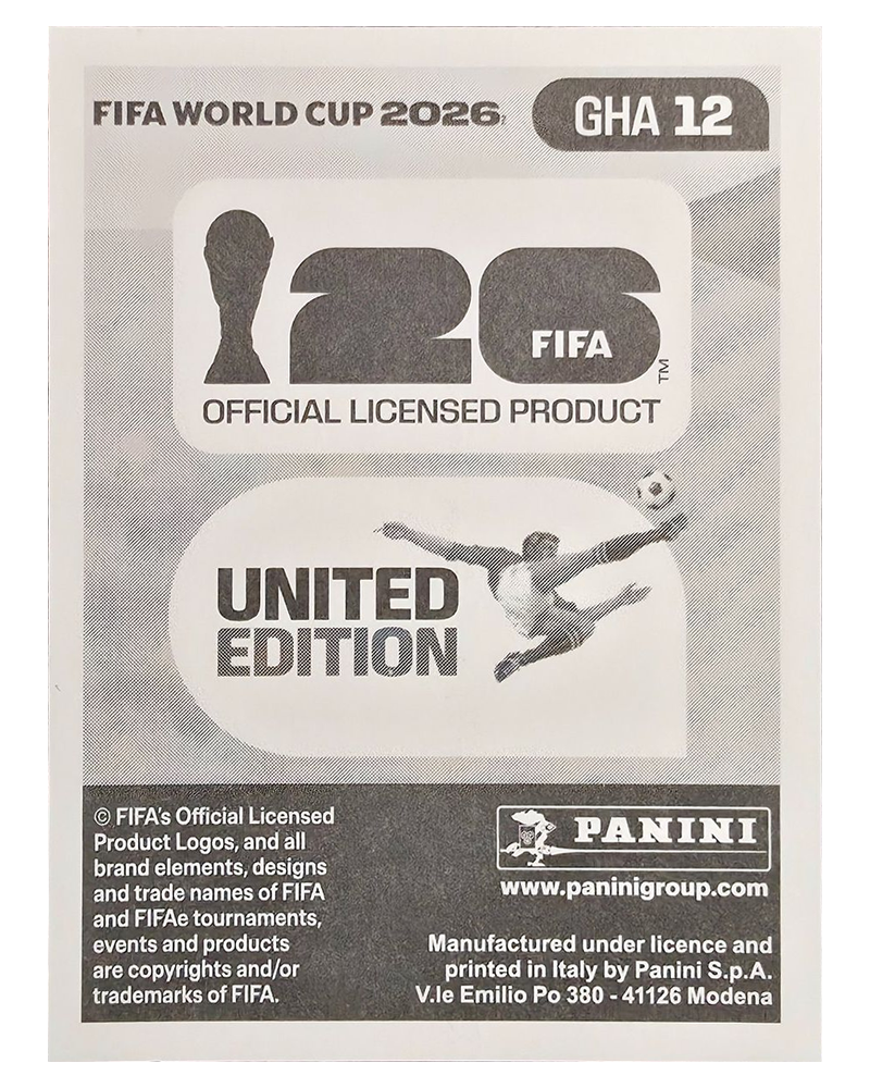 Panini FIFA WM 2026 United - GHA 12 - Kamaldeen Sulemana