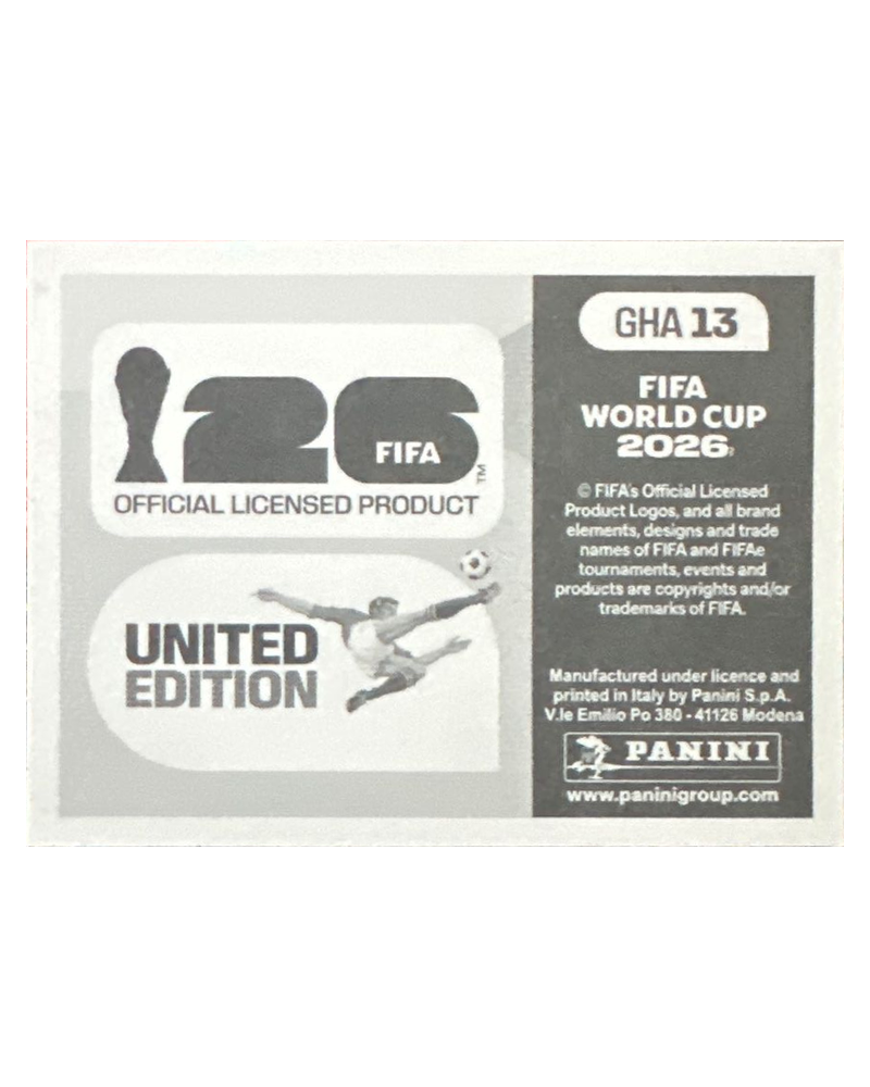 Panini FIFA WM 2026 United - GHA 13 - Team Photo