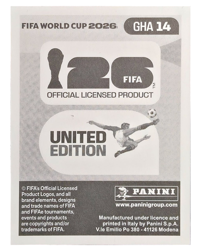 Panini FIFA WM 2026 United - GHA 14 - Mohammed Kudus