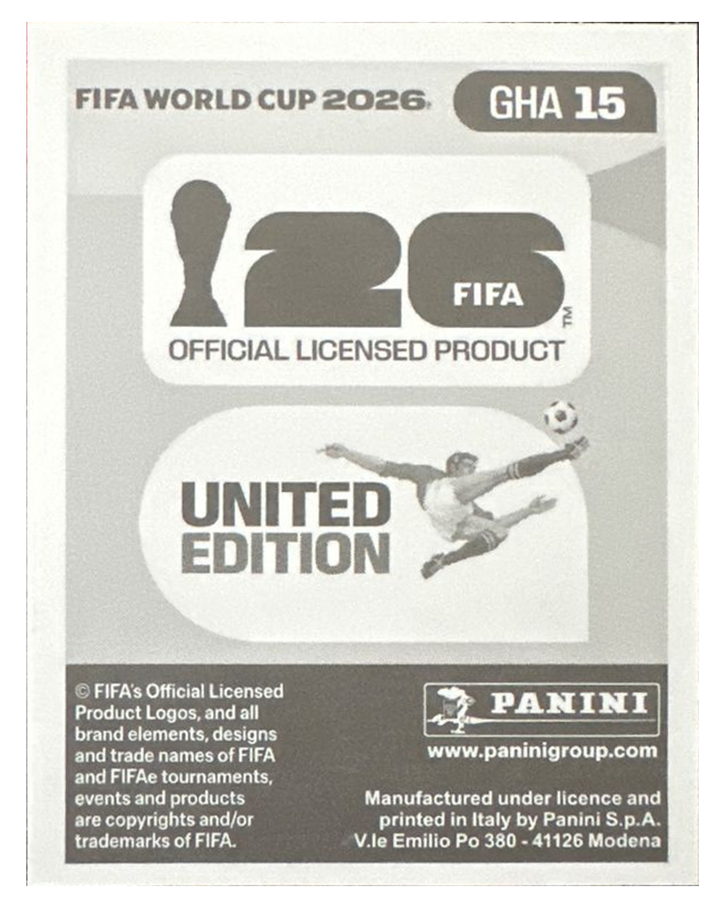Panini FIFA WM 2026 United - GHA 15 - Inaki Williams