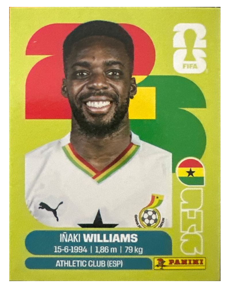 Panini FIFA WM 2026 United - GHA 15 - Inaki Williams