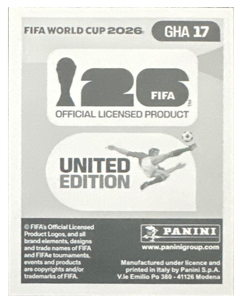 Panini FIFA WM 2026 United - GHA 17 - Andrew Ayew