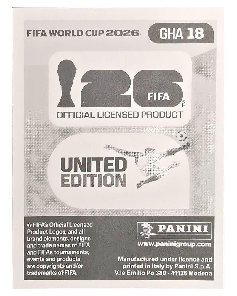 Panini FIFA WM 2026 United - GHA 18 - Joseph Paintsil