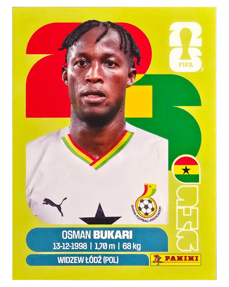 Panini FIFA WM 2026 United - GHA 19 - Osman Bukari