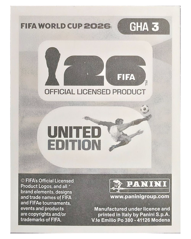 Panini FIFA WM 2026 United - GHA 3 - Tariq Lamptey
