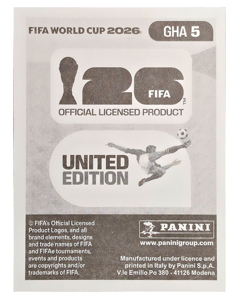 Panini FIFA WM 2026 United - GHA 5 - Alidu Seidu