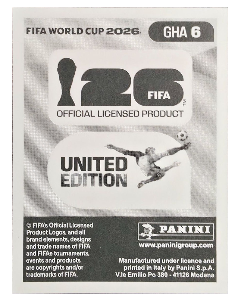 Panini FIFA WM 2026 United - GHA 6 - Alexander Djiku