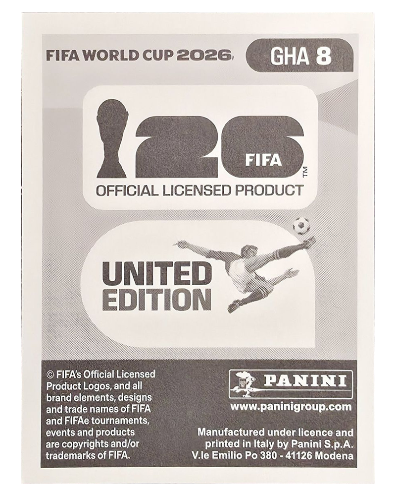 Panini FIFA WM 2026 United - GHA 8 - Caleb Yirenkyi